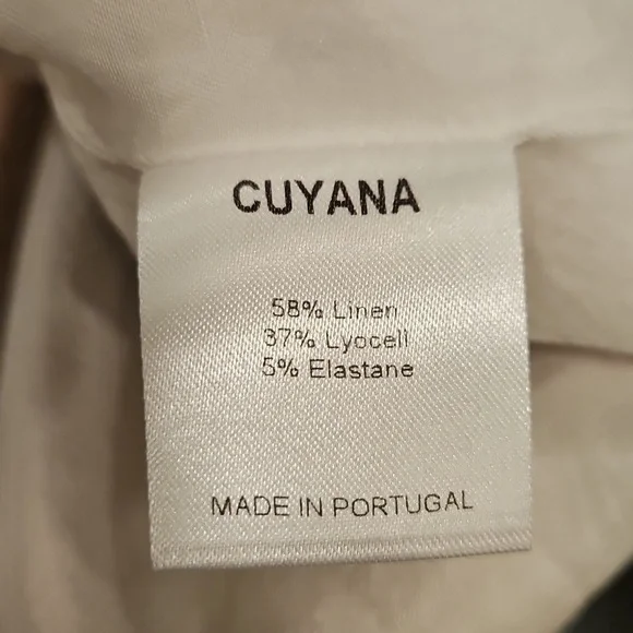 💕CUYANA💕 Linen Blend Blazer ~ Cream Small